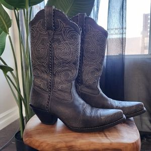 Gray Durango western boots, size 9